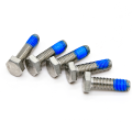 M12*75 mm Glued carbon steel hex bolts white zinc plated with Grade 4.8 8.8  GB5782 DIN931 DIN 933 GB5783 ASTM18.2.1